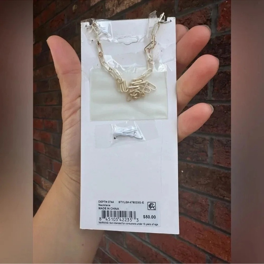 Initial E" Necklace With Pearl Charm - image 5